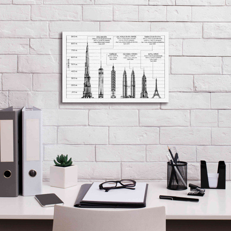 Architectural Heights 12x18 Canvas Art Print
