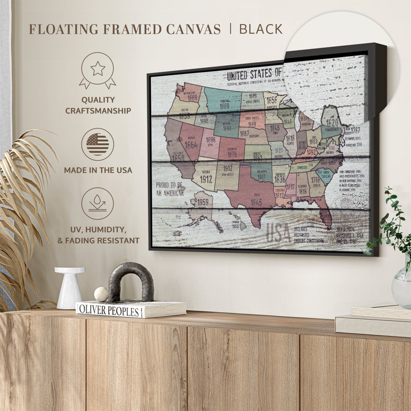 Wooden Illustration Canvas Print, 9" H x 13" W