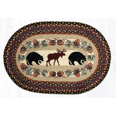  Tapis de jute tressé à la main Bear and Moose