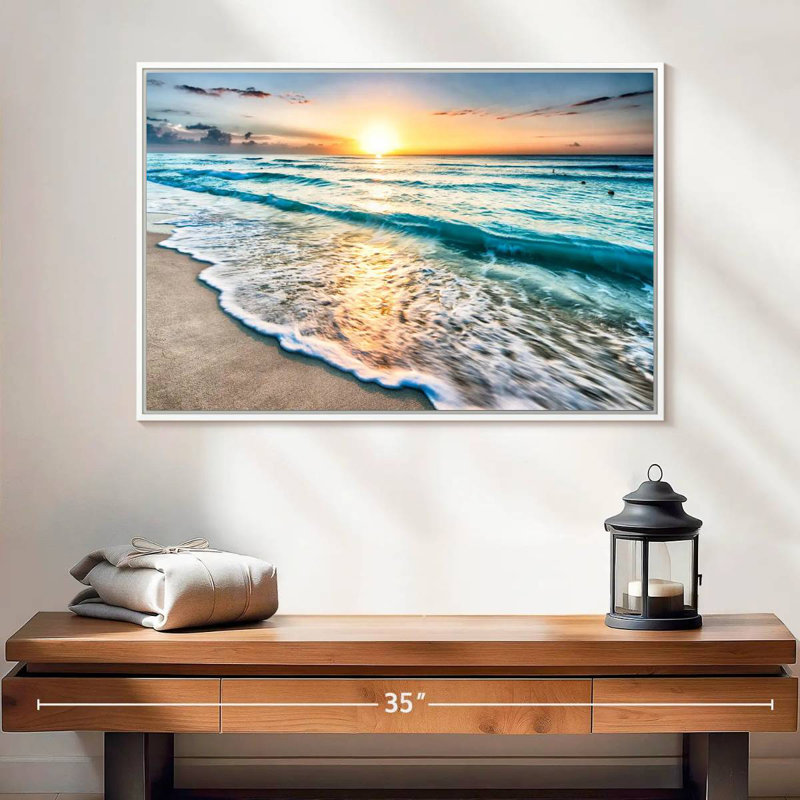 Foam Cancun Berklee, Cadre flottant blanc, 25 po x 17 po