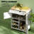 Portable Kitchen Cart (Not Include Stools)