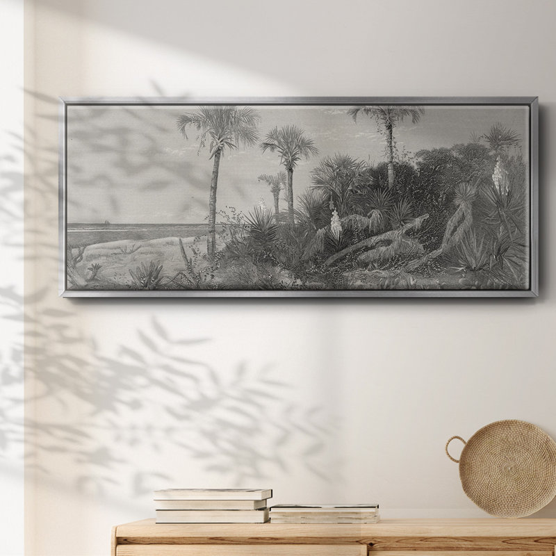 Sur la côte de la Floride - toile encadrée, H 20 po x l 50 po