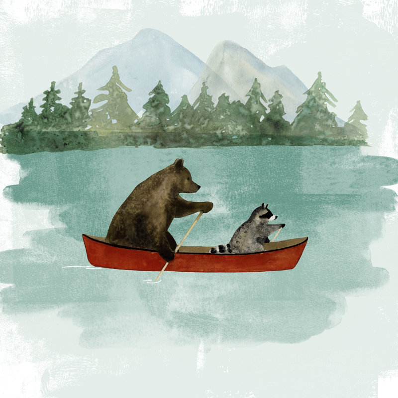 Bear Lake I by Victoria Barnes - Wrapped Canvas Painting, 76cm H x 76cm W x 3.8cm D