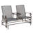 Outdoor Glider Bench With Centre Table