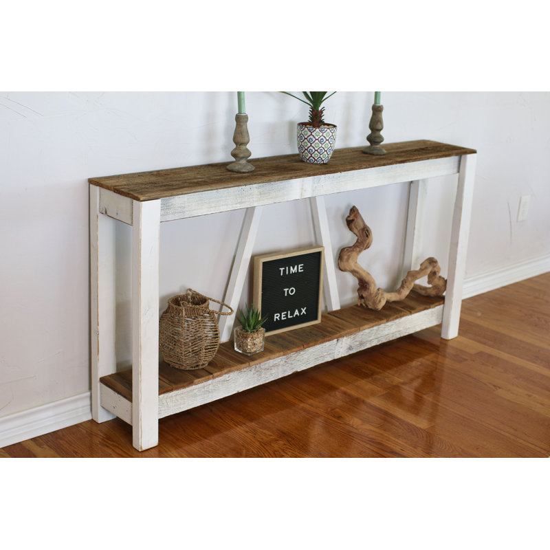 Console en bois massif 60 po Brohel