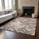 Premium Machine Washable Cerrito Brown Rug