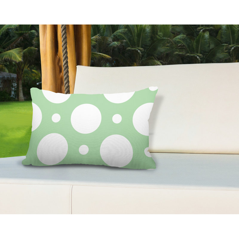 Housse et insert de coussin rectangulaire d'extérieur Fisk, Menthe
