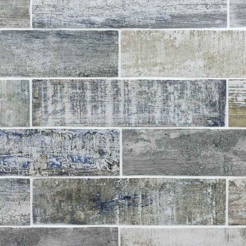 Bayou 3x12 Matte Ceramic Subway Tile, Blue/White