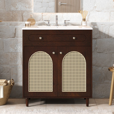Meuble-lavabo 30 po avec lavabo en céramique