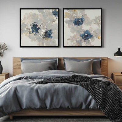 Inky Petal Splash, Set of 2 Prints