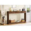 Console de rangement 70,1 "à motif ondulé en noyer avec tiroirs, table d'appoint mince en bois de L 70,1 po x l 8,7 po x H 35,5 po, idéale pour les entrées, les couloirs, les portes et les canapés derrière
