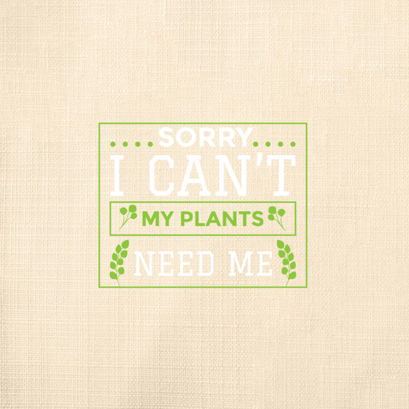 Citation amusante «Garden Lover» 879 - Coussin décoratif inclus, H 14 po x l 14 po