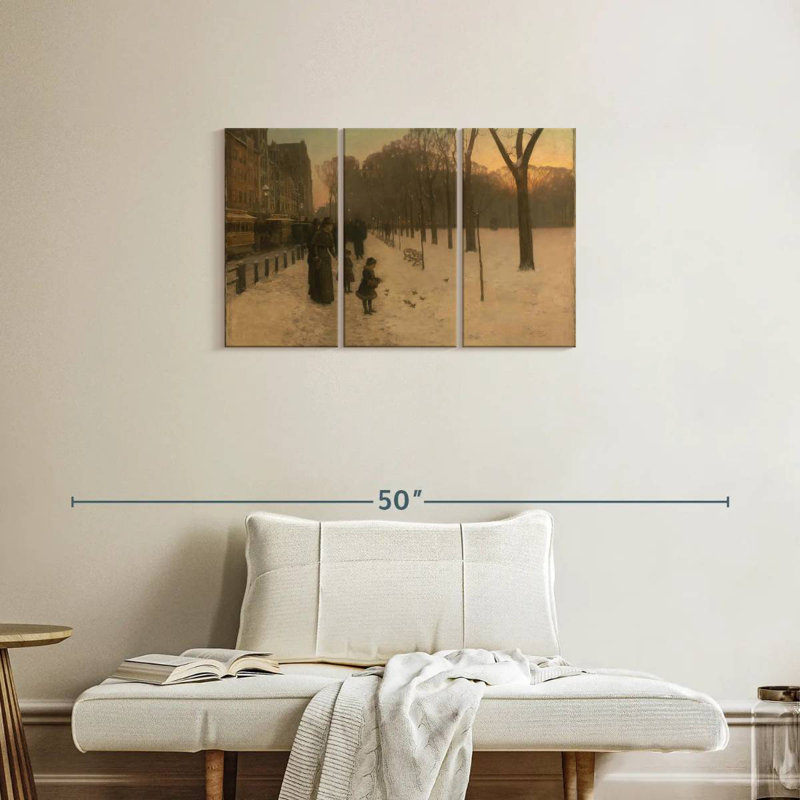 Syd Boston Common At Twilight, 20" H x 33" W