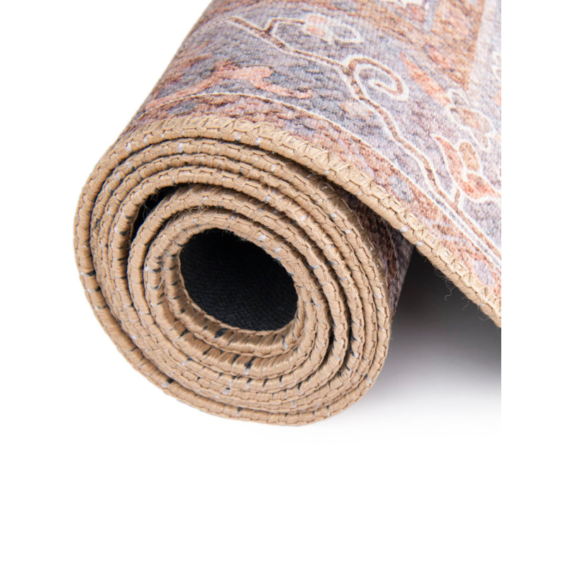 Bungalow Rose Esther Timeless Rug, Rectangle 8 pi 4 po x 12 pi