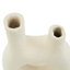 Paper Mache Abstract Rounded Decorative Vase with Double Openings-1117019867