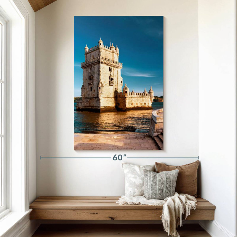 Aime Belem Tower By The River, 51" H x 34" W