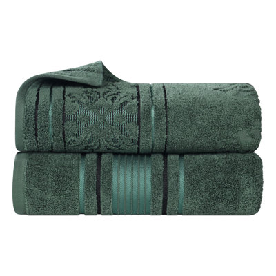 Ensemble de serviettes en coton uni et jacquard Sadie Zero Twist
