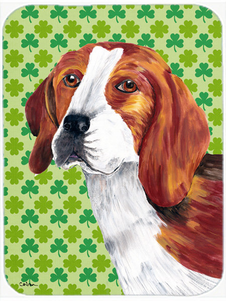 Planche à découper en verre à caroline st. patrick beagle st. patrick Shamrock Lucky Irish