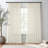 96 Inches Long Natural Linen Curtains 2 Panels, Pinch Pleated Hooks Thick Linen Textured Window Drapes Back Tab Semi Sheer Light Filtering-1400298792