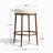 26.5" Modern Glam Backless Counter Height Bar Stool With Hand-Hammered Metal Legs And Linen-Blend Upholstered Seat, Set Of 2-2122931735