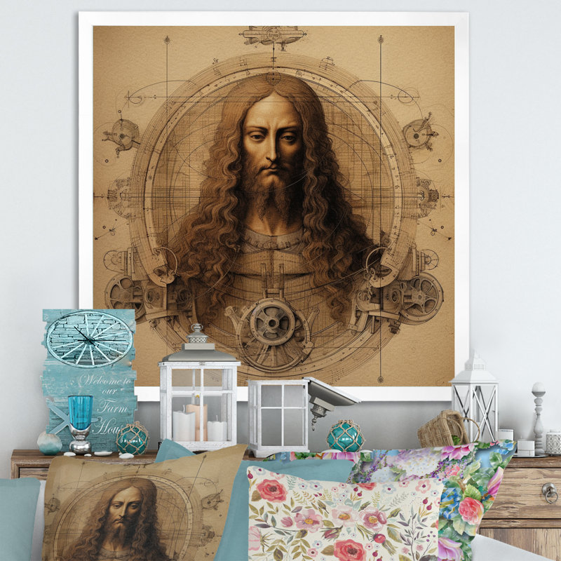 Vinatge, chef-d'œuvre I sur toile, H 16 po x l 16 po x P 1 po, Cadre simple blanc