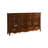 Retro Nut-Brown Solid Wood Accent Cabinet