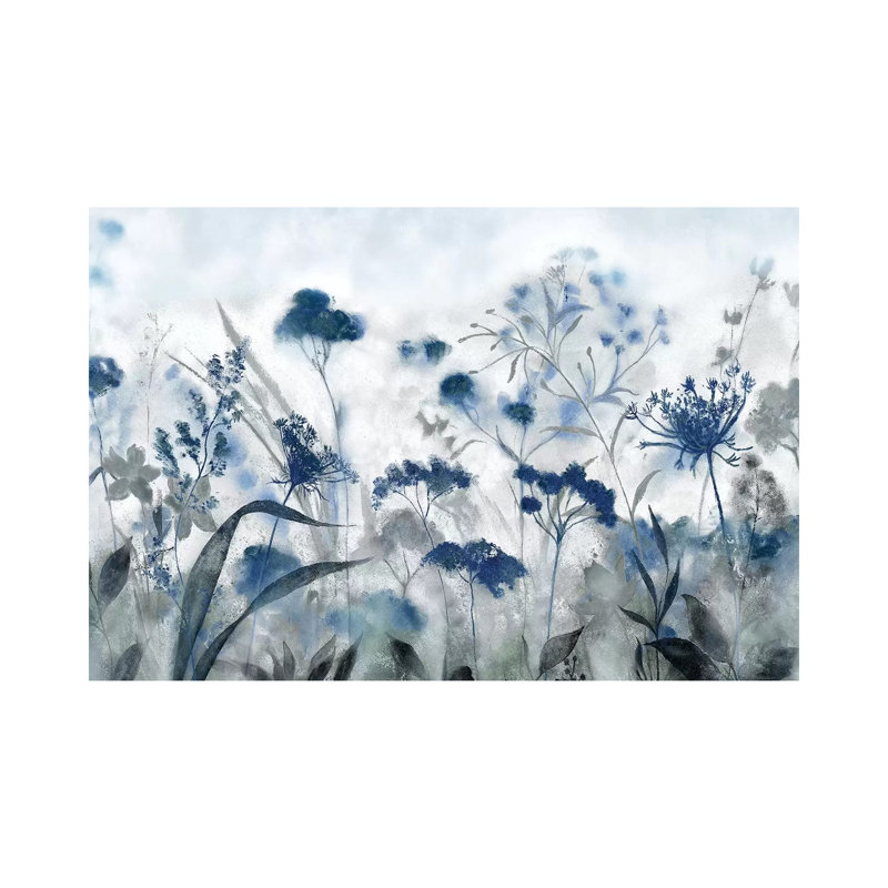 Inky indigo - reproduction d'art, Aucun mat, Toile tendue, H 12 po x l 18 po x 1,5 po