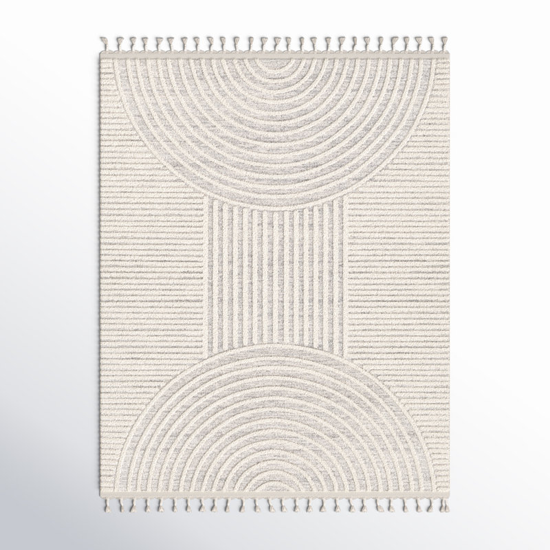 Aine cream rug, Rectangle 3 pi 11 po x 5 pi 7 po