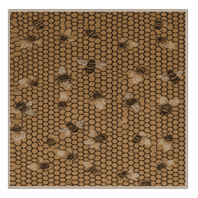 Machine Washable Nature Brown Area Rug