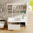 Modern cream style simple bathroom cabinet