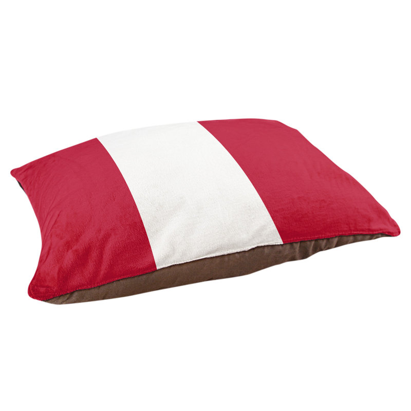 Polyester Pet Bed, Large (40" W x 30" D x 6.5" H), Red