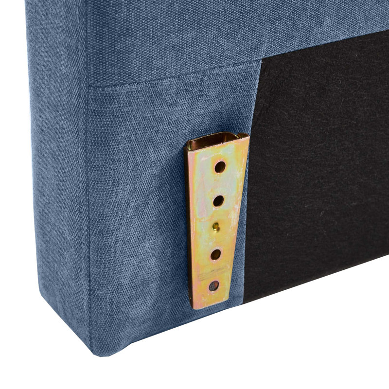 Ensemble de 2 accoudoirs en chenille, Bleu