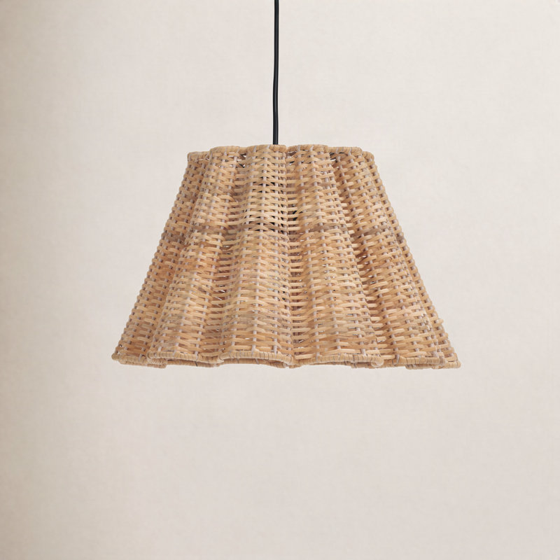 Carbry 1 - Light Natural Pendant, 7" H x 12" W x 12" D
