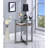 Amaan Glass Top End Table