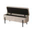 Avdain 110cm Wide Velvet Rectangle No Pattern Standard Ottoman with Storage-1046390794