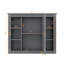 Armoire de salle de bain murale 35 po x 28 po avec miroir, comprenant 6 tablettes ouvertes-831822638