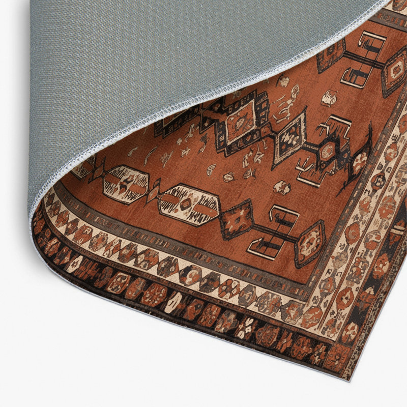 Tapis turc intérieur et extérieur brun, Rectangulaire 8 pi x 10 pi