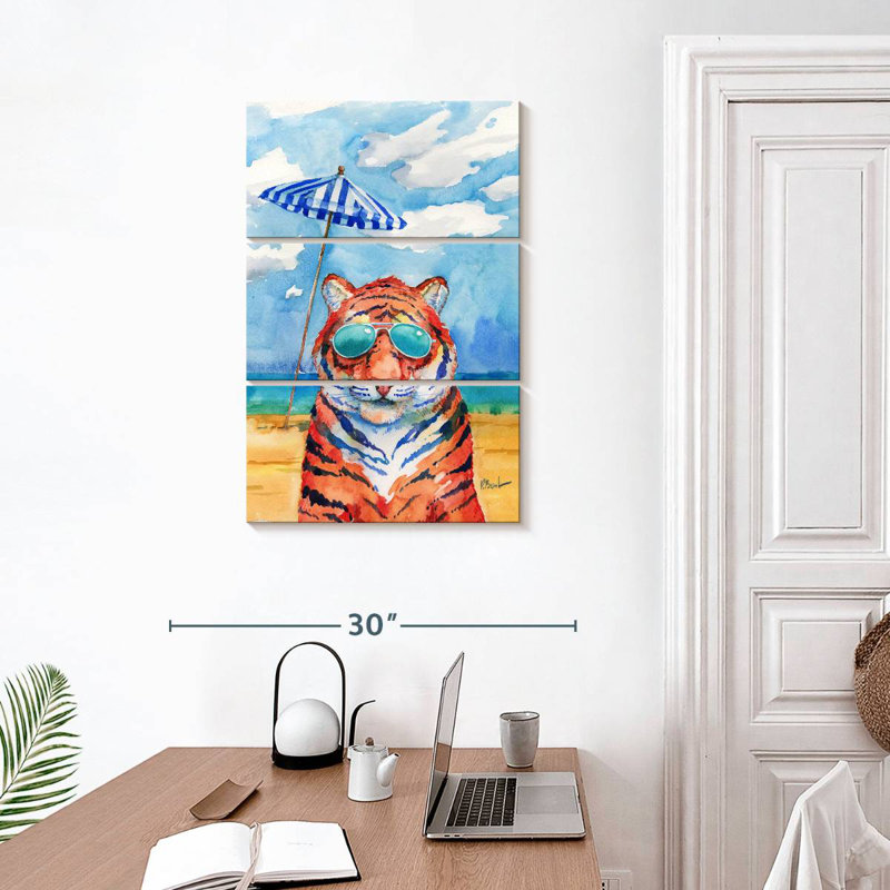 Abat-jour Ketti Tiger, H 32 po x l 20 po