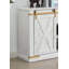 Table de salon de style rustique blanc antique 1 pièce