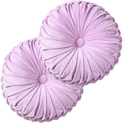 Echo Buttons Velvet Throw Pillow