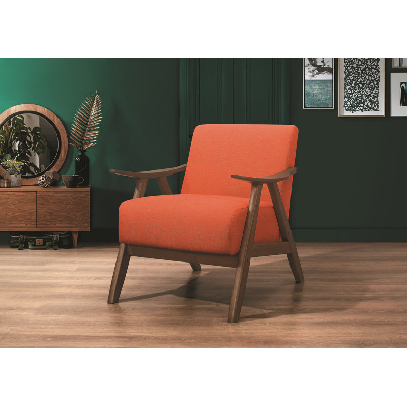Phinnaeus Upholstered Armchair, Orange