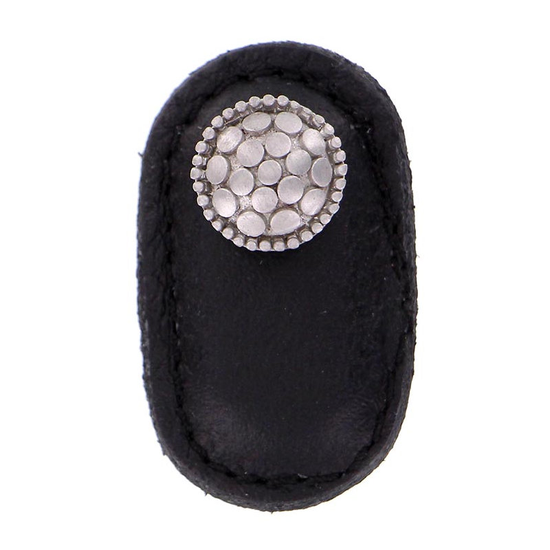 Tiziano Novelty Knob, Satin Nickel, Black