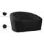 Fauteuil demi-tonneau en velours Alaw-1910994064
