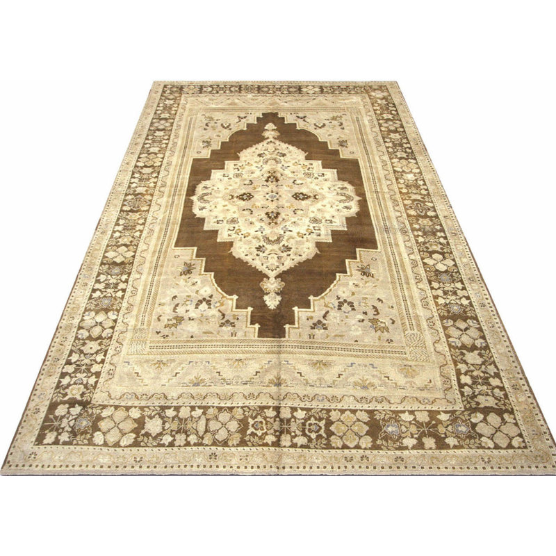 Gallery Size One-of-a-Kind 7'5" X 12'9" 1960s Wool Area Rug in