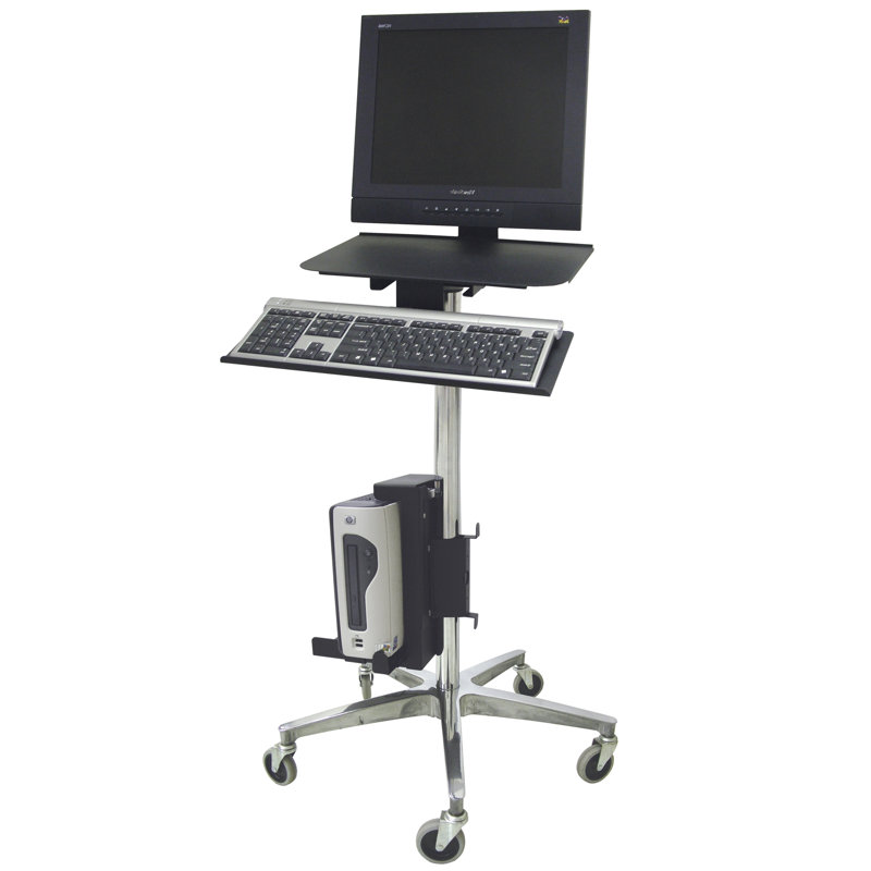 ERGO 44'' H Laptop Cart with Wheels