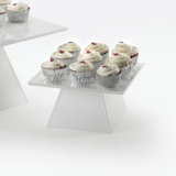 9 1/2" Square White Pedestal Riser