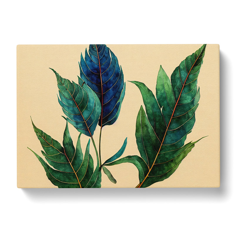 Luscious Leaf - Wrapped Canvas, 40cm H x 60cm W x 3cm D