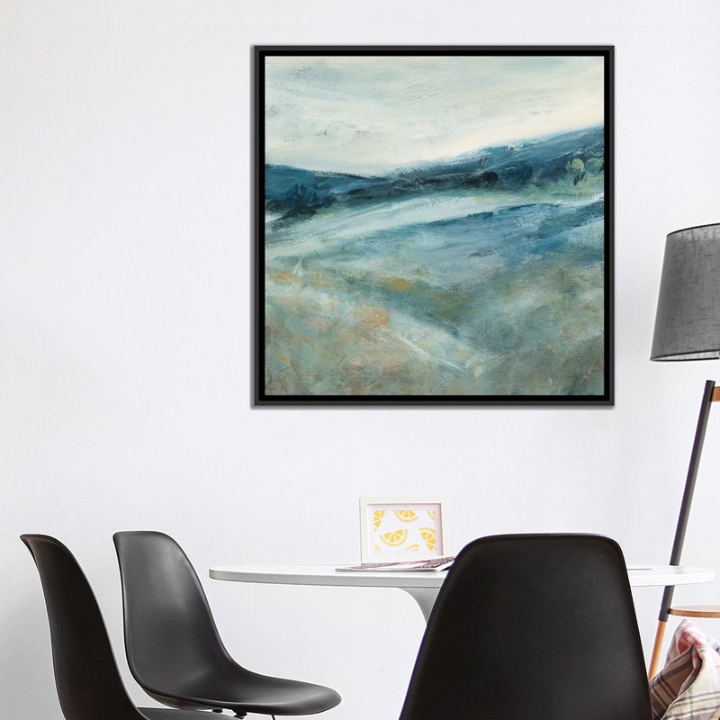 «Distant Shadows II» par Carol Robinson - reproduction d'art, Aucun mat, H 37 po x l 37 po x P 1,5 po, Toile avec cadre noir