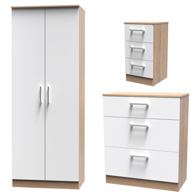 Fully Assembled Bartly 3 Piece Bedroom Set