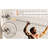 Shower Door 56 - 60" W 76" H 1/4" (6 Mm) Clear Tempered Glass Proof Film Stainless Steel Handle Brushed Nickel With Transmission Large Wheels And Round Tracks For Quiet Effortless Operation Bottom